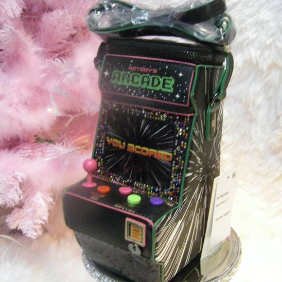 Betsey Johnson Kitsch Scored! Crossbody Black Arcade NWT - Picture 11 of 16